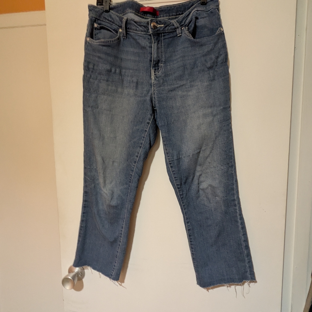 Jennifer Lopez Blue Ankle Cropped Jeans